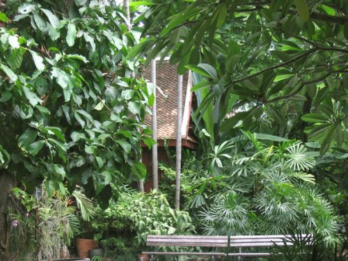 Plantentuin van het Jim Thompson huis