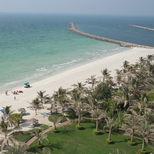 Zicht op Jumeirah Beach