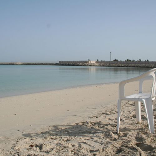 Strandstoel op Jumeirah Beach
