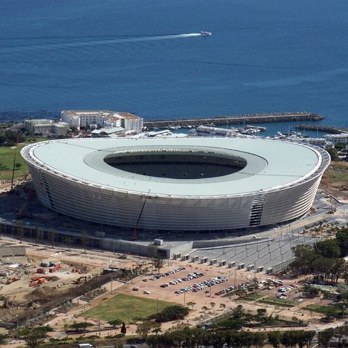Luchtbeeld van het Kaapstad Stadion