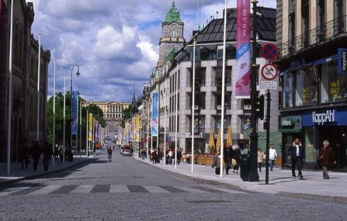 Winkels langs de Karl Johans Gate