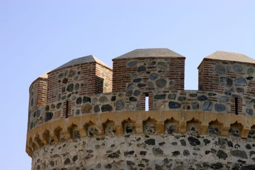 Detail van het Castillo de Gibralfaro