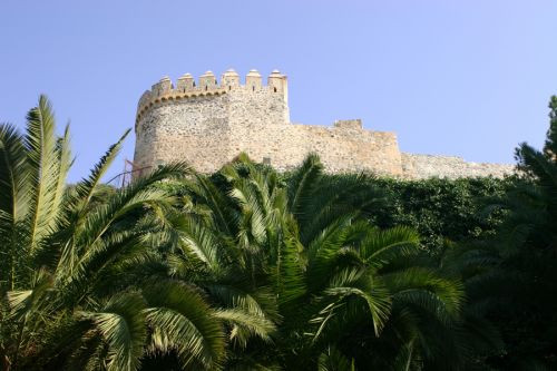 Bomen aan het Castillo de Gibralfaro