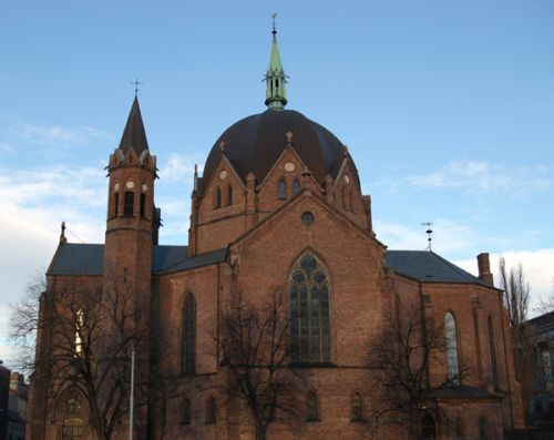 Overzicht van de Kathedraal van Oslo