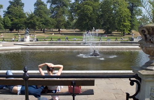 Mensen in Kensington Gardens