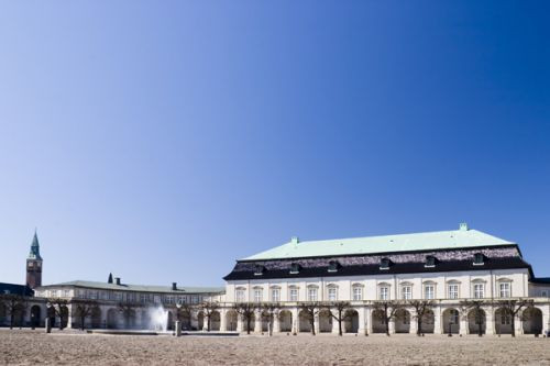 Zijkant van het Deense parlement