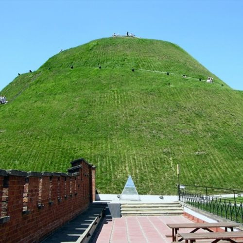 Zicht op de Kopiec Kościuszki