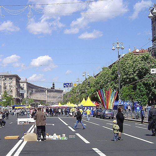 Zicht over de Kreschatyk