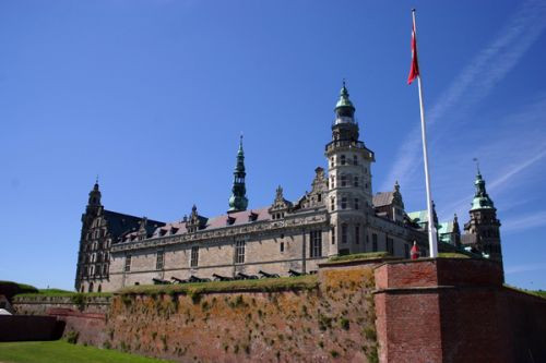 Zijaanzicht van Kronborg