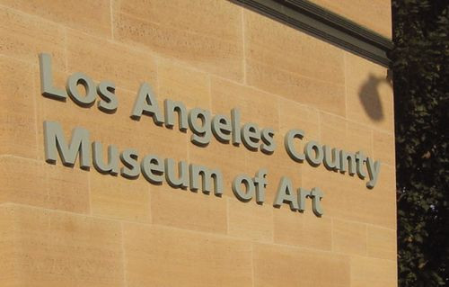 Naambord van het Los Angeles County Museum of Art