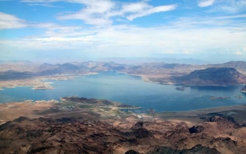 Vergezicht op Lake Mead