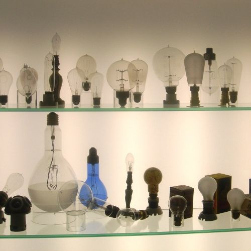 Lampen in een museum
