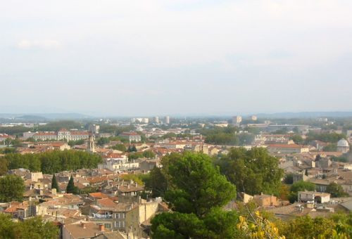 Panorama van op Rocher des Doms