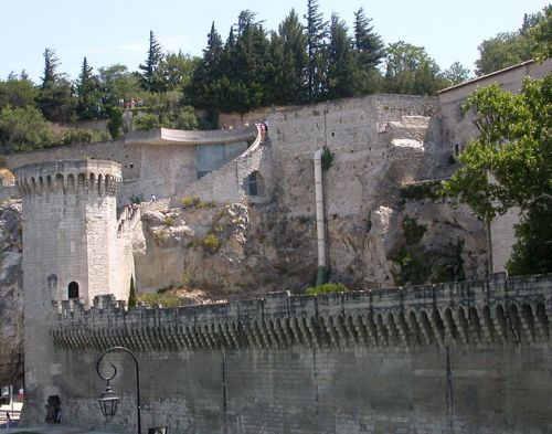 Bouwwerk in het Rocher des Doms