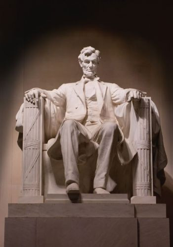 Vooraanzicht van Lincoln Memorial