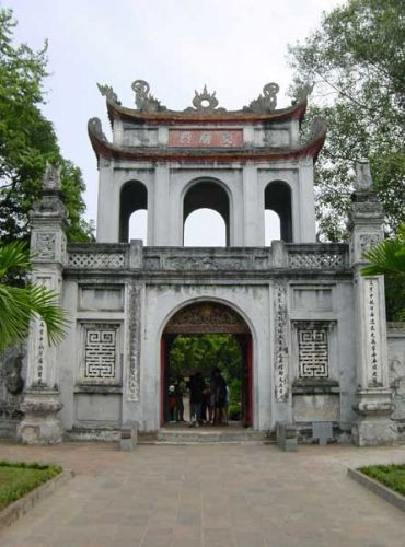 Boog bij de Temple of Literature