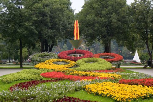 Tuin aan het Loezsjniki-stadion