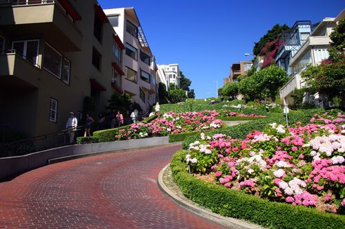 Wegdek van Lombard Street