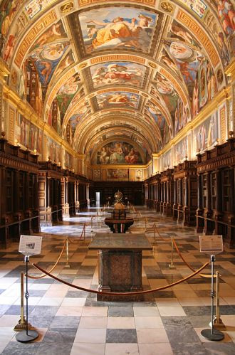 Binnen in het Monasterio de El Escorial
