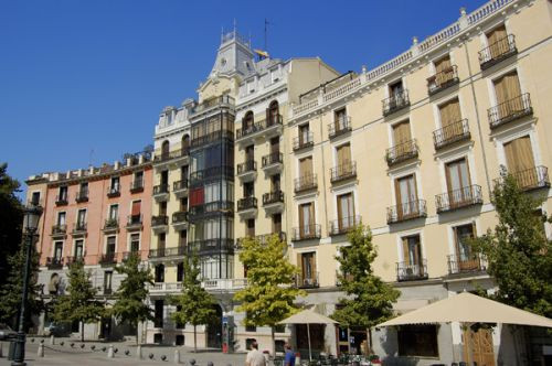 Gebouw langs de Plaza de Oriente