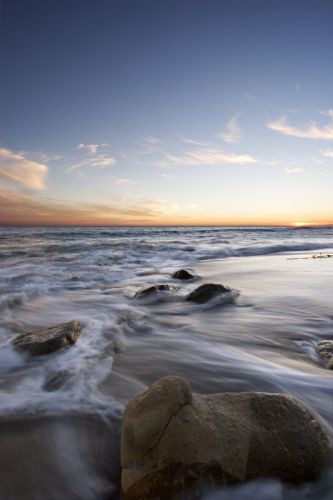 Schemerbeeld in Malibu