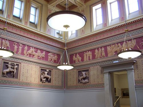 Binnen in de Manchester Art Gallery