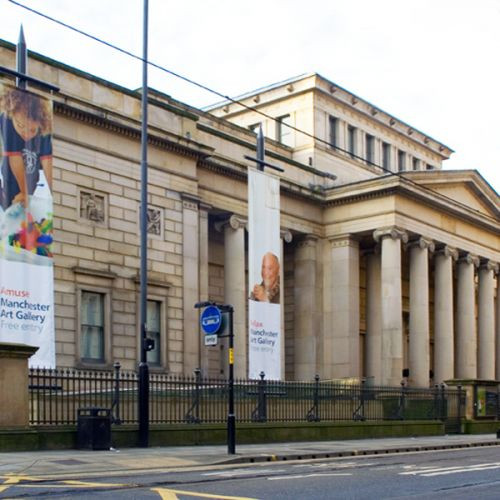 Voorkant van de Manchester Art Gallery