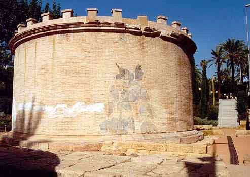 Detail van het Mausoleo Romano