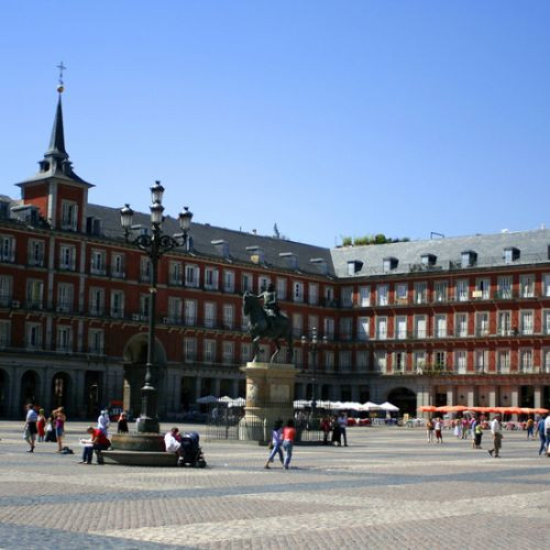 Zicht over de Plaza Mayor