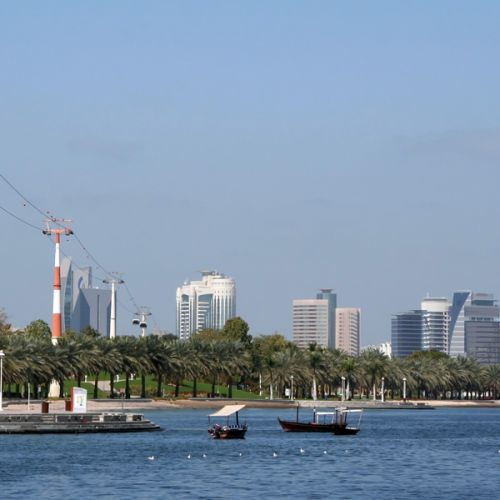 Beeld van het Dubai Creekside Park