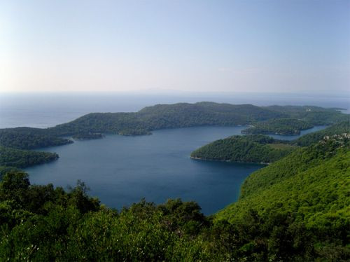 Zicht over Mljet