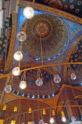 Plafond van de Mohammed Ali-moskee