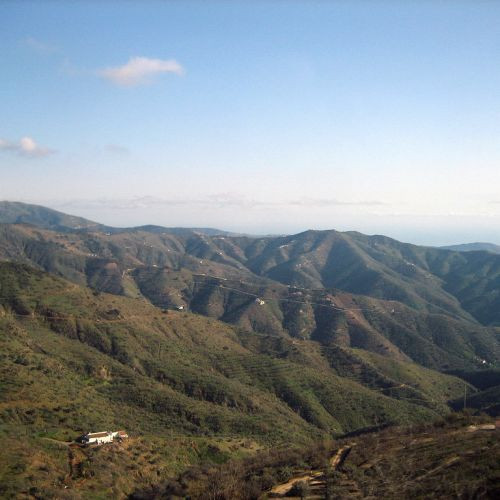 Beeld op de Montes de Málaga