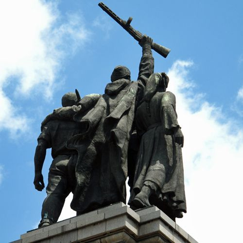 Achterkant van een standbeeld