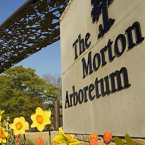 Naambord van het Morton Arboretum