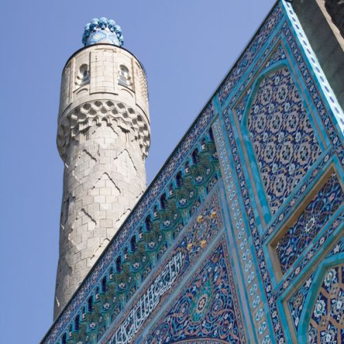 Minaret van de Moskee van Sint-Petersburg
