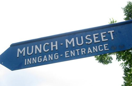 Pijl naar het Munchmuseum