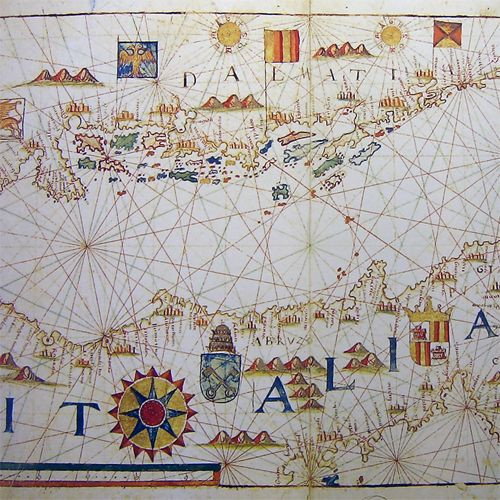 Kaart in het Museo Naval