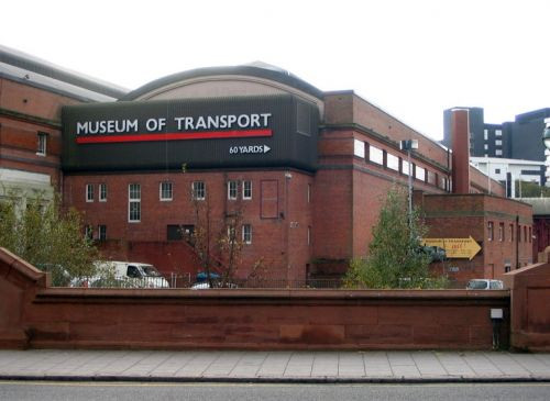 Zicht op het Glasgow Museum of Transport