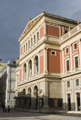 Zijaanzicht van de Musikverein