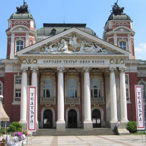 Gevel van het Nationaal Theater Ivan Vazov