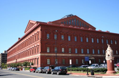 Zijkant van het National Building Museum