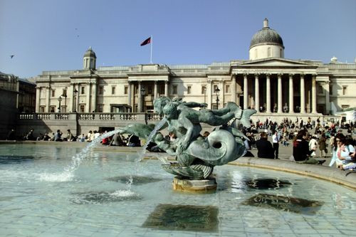 Fontein op Trafalgar Square