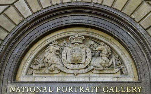 Naambord van de National Portrait Gallery