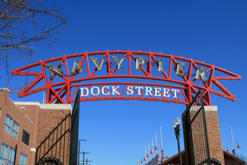 Toegangspoort tot Navy Pier