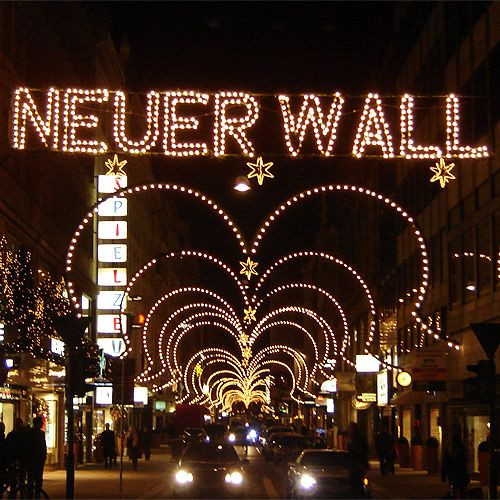 Kerstverlichting op de Neuer Wall