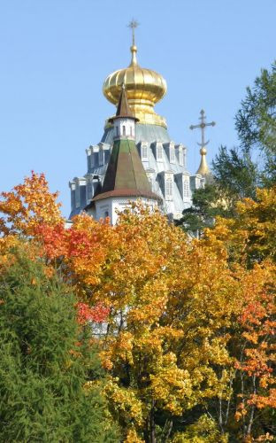 Koepel op het Nieuw Jeruzalem-klooster