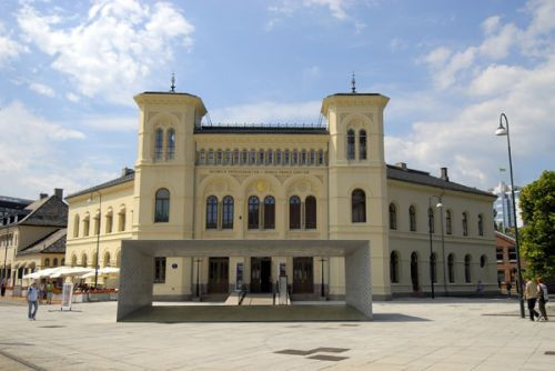 Zicht op het Nobel Peace Centre