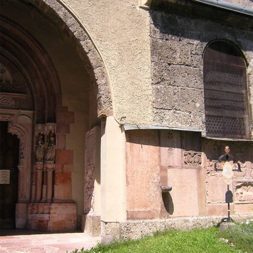 Stuk van de Nonnberg-abdij