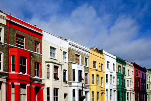 Straatbeeld in Notting Hill